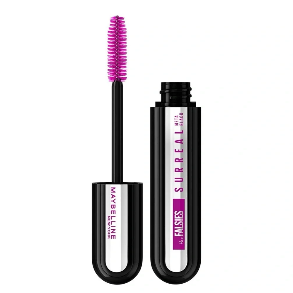 Lot of 3-Maybelline Falsies SURREAL Extension Washable Mascara Makeup-Meta Black